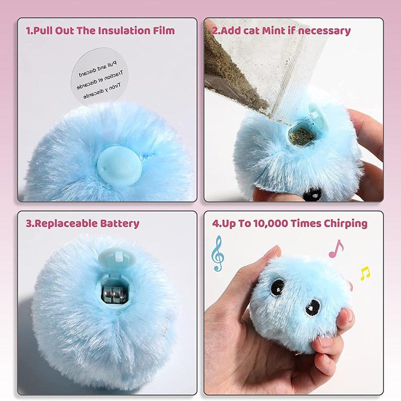 3 шт. умная игрушка-палка для дразнения, игрушка для кошек, пищащая игрушка, электрическая плюшевая игрушка, обучающая игрушка для кошек, игрушка-мяч для маленьких животных, самостоятельная игрушка для кошек