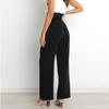 Женские повседневные брюки с темпераментом на рабочем месте, свободные и универсальные прямые брюки, брюки