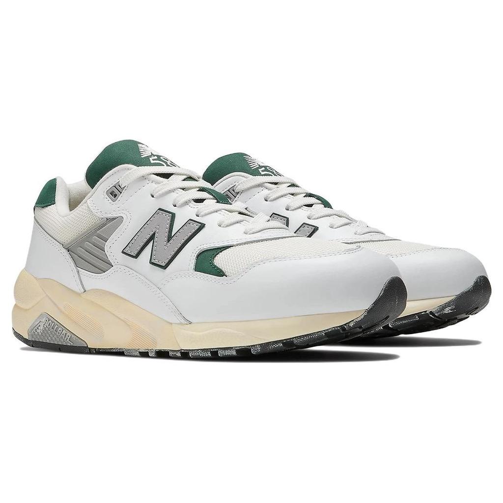 New Balance 580 White Nightwatch Зеленые кроссовки унисекс Sea-Salt MT580RCA
