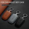 Кожаный чехол-оболочка для автомобильного брелка-ключа Chevrolet Chevy Malibu Camaro Cruze Traverse Spark Sonic Volt Bolt Equinox Автоаксессуары