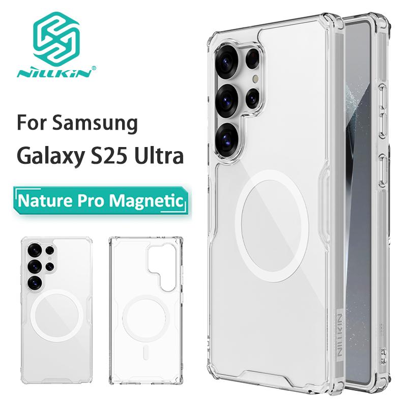 NILLKIN Для Nillkin для Samsung Galaxy S25 Ultra Phone Case Nature TPU Pro Magnetic Back Cover Slim Silicone Case