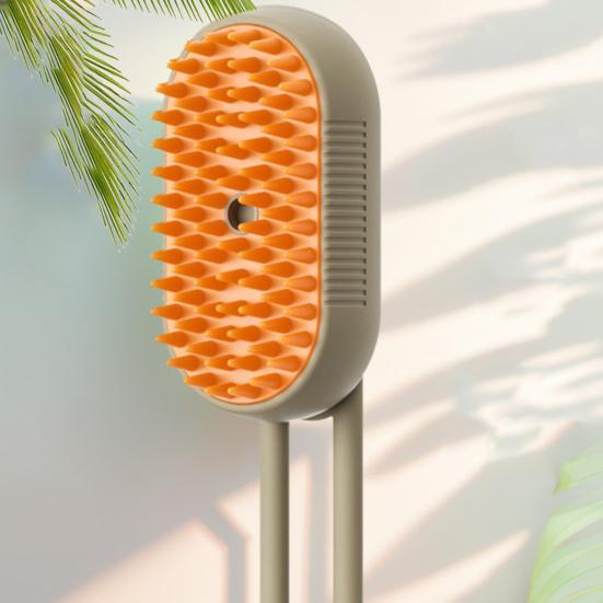 Cat Steam Brush Rechargeable Steamy Pet Brush with 360-degree Rotating Handle Cat