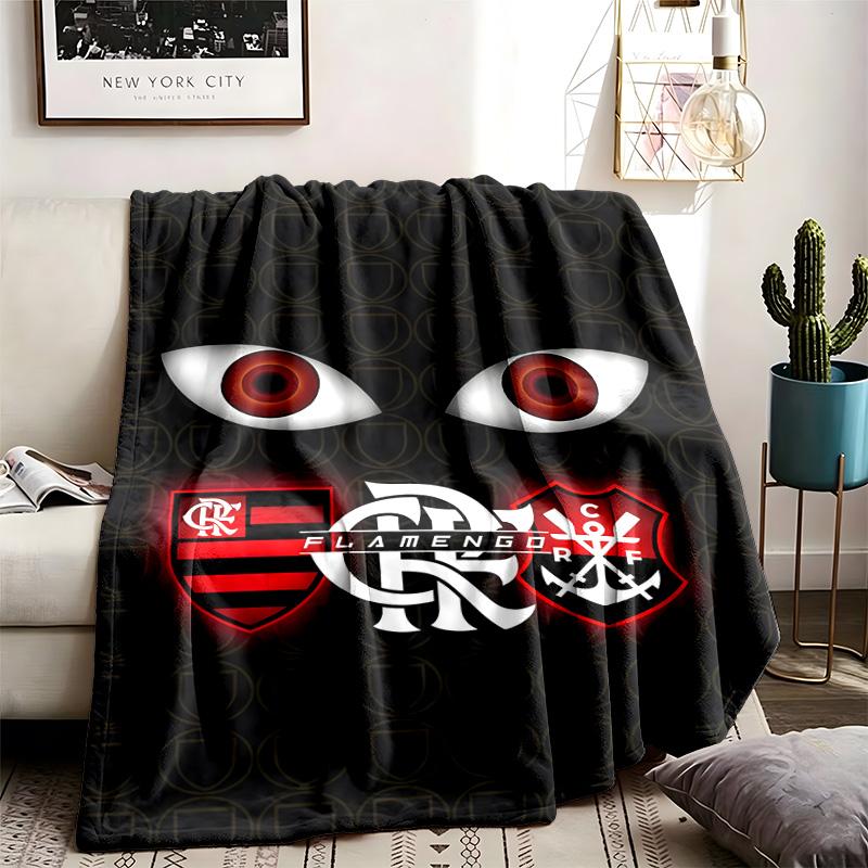 Clube de Regatas do Flamengo Theme Personalized Outdoor Flannel Blankets Soft And Suitable For All Seasons Perfect For Sofas Beds And Camping