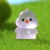 Glow in Dark Luminous Chick Figurines Resin Crafts Mini Chick Statue  Car Accessories
