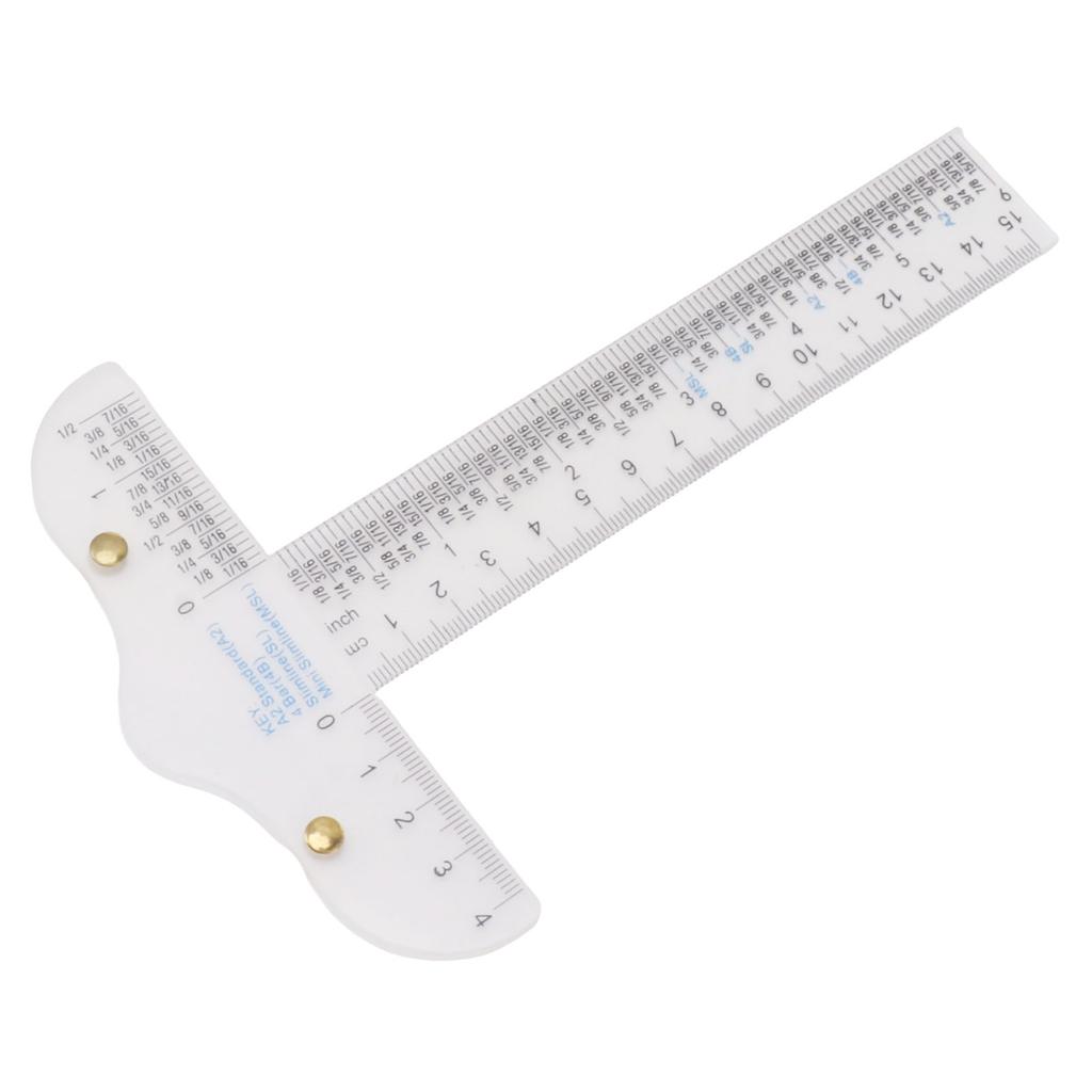 T Square Ruler Acrylic Transparent Accurate Widely Used T Ruler for Crafting Art Framing