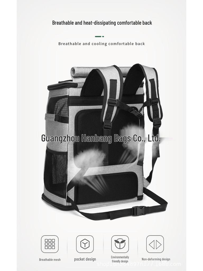 Ханбок Двухслойный Рюкзак для Питомцев Большого Пространства для Кошек - Идеально для Прогулок