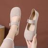 Woman Casual Round Toe Low Soft Soled Beautiful Flat Heeled Shoes Flats Female Elegant French Retro Slip On Mary Jane Shoes