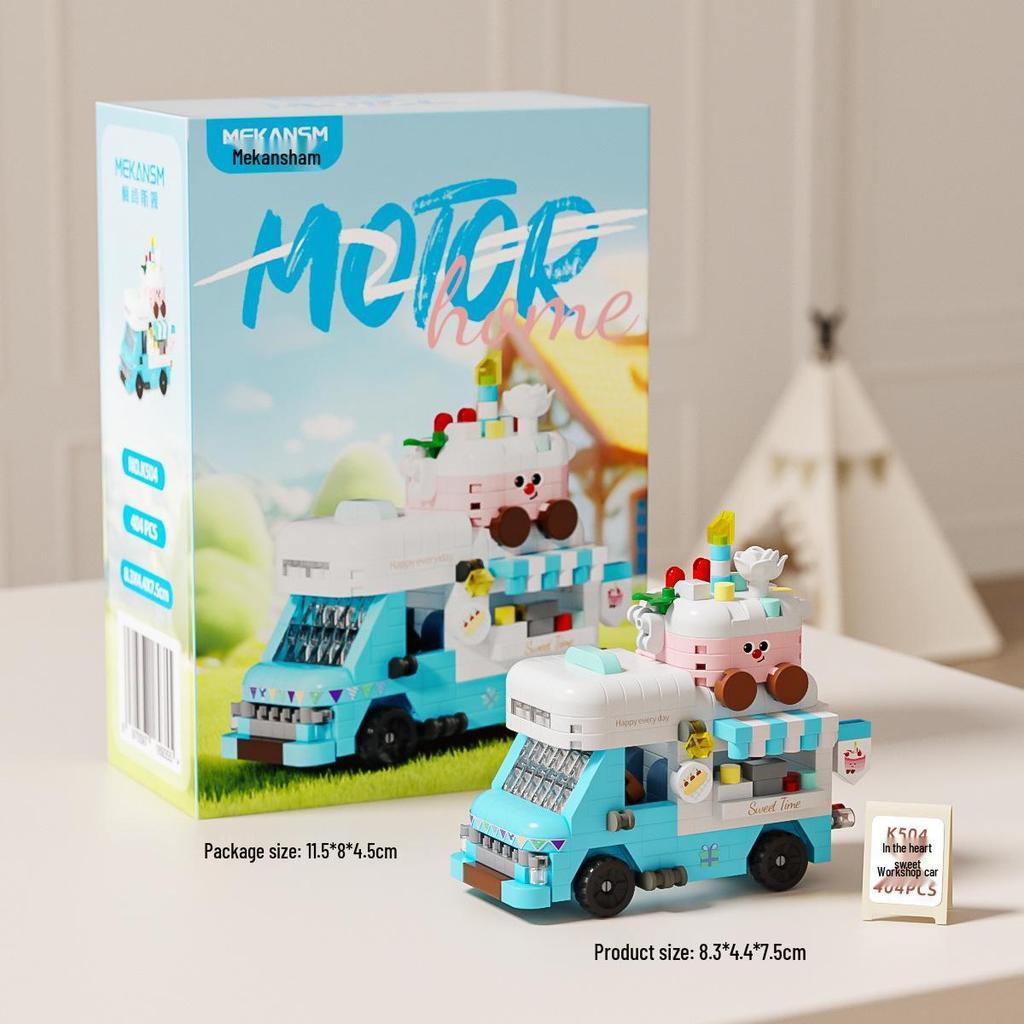 Compatible Lelele Travel RV Building Blocks Educational Toy for Children