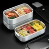 Контейнер для обеда. Безопасный для микроволновой печи, двухслойный, большой емкости. Решетки без бисфенола А. Бенто. Контейнер для хранения продуктов питания.