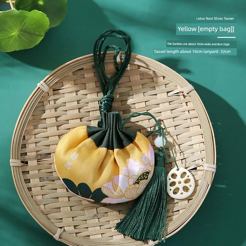 Empty Sachet for the Dragon Boat Festival, Mugwort Incense Bag, Traditional Embroidered Pouch Pendant, Lavender and Osmanthus Herbal Bag for Personal