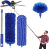 Microfibre Duster for High Ceilings, Duster for Cleaning Fan Cobweb, Telescopic Extension Pole Kit, Reusable Duster