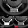 For Lexus 2011-2017 CT  Interior Modification Carbon Fiber Steering Wheel Lower Label Decorative Sticker Car Accessories