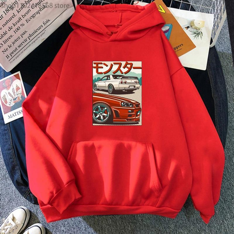 JDM Hoodie for Men CRX Initial D Japan Style Ret