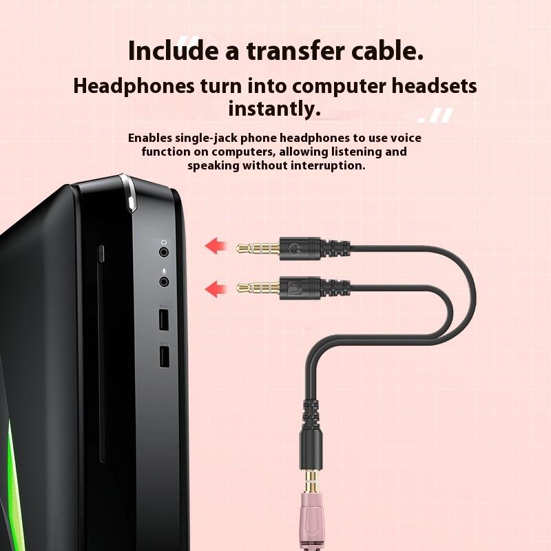 Наголовная киберспортивная игровая USB-проводная гарнитура с RGB-магическим световым эффектом