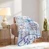 1pc Cinnamoroll, Sanrio, CuteDigital Print Flannel Throw Blanket, Super Soft Plush Fleece Bedspread, Multipurpose All-Season Hypoallergenic