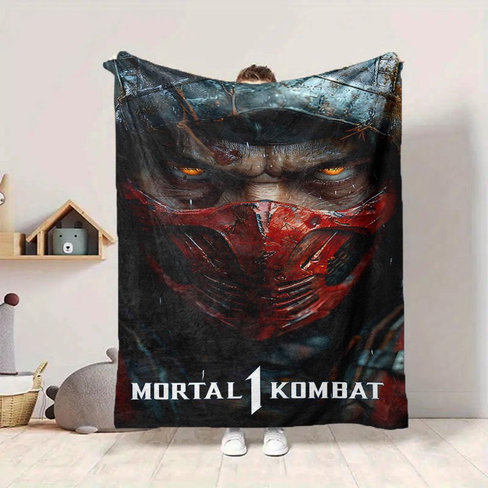 1 шт. Плед Mortal Kombat Легкий фланелевый плед для дивана, кровати, путешествий, кемпинга, гостиной, офиса, дивана, кресла и кровати
