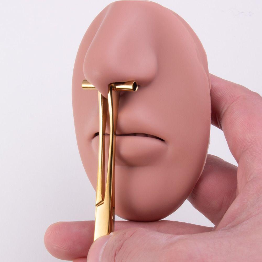 Инструменты для пирсинга Нержавеющая сталь Зажим для пирсинга Инструмент для пирсинга тела Щипцы для пирсинга Пирсинг кожи