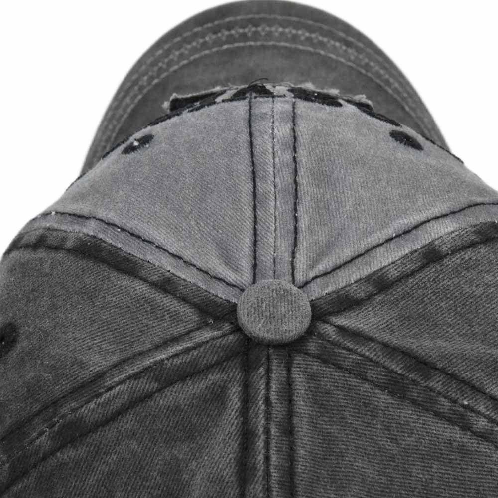 Хип-хоп Проблемные выцветшие шляпы Спорт на открытом воздухе Джинсовые солнцезащитные шляпы Мужчины Женщины