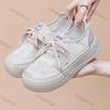 Fashion Women Shoes 2025 Spring New Fashion Comfort Height Increase Casual Shoes Breathable Mesh Non Slip Women Platform Running Shoes