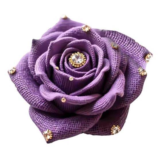 Цветочный Плюшевый Коврик для Пола 3D Реалистичный Стразы Крючком Роза Узор Нескользящий Напольный Коврик Быстросохнущий Впитывающий Коврик для Ванной Комнаты Кухни