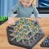 Geometry Chain Chess Puzzle Triangle Chess Desktop Game Rubber Band Training Family Interaction Exercise Thinking Gifts