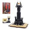 969PCS Magic Gastle On Book Lord Rings Sauron Eye Building Blocks with Led Light Assemble Brick Collection Toy Boy Kids Gifts