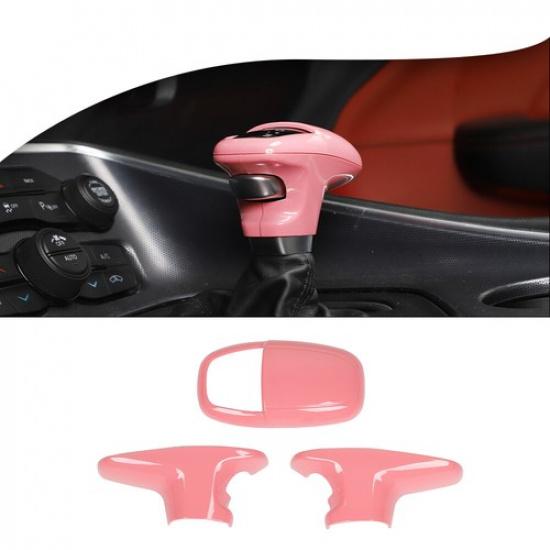 3XPink Gear Shift Knob Trim Decro Cover for Dodge Charger/Challenger/Durango 18+