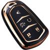 For Cadillac Escalade Key Fob Cover, for Cadillac ATS CTS CT6 STS SRX XT5 Key Fob Case Premium Soft TPU Full Protection Smart Key Holder