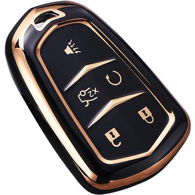 Чехол для ключа Cadillac Escalade Key Fob Cover, чехол для ключа Cadillac ATS CTS CT6 STS SRX XT5 Key Fob Case Premium Soft TPU Full Protection Smart Key Holder