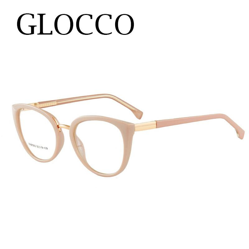 Elegant Women'S Reading Glasses Ultralight Fashion Pink Eyeglasses Cat Eye Anti-Blue Light Eyewear For Female Lectura