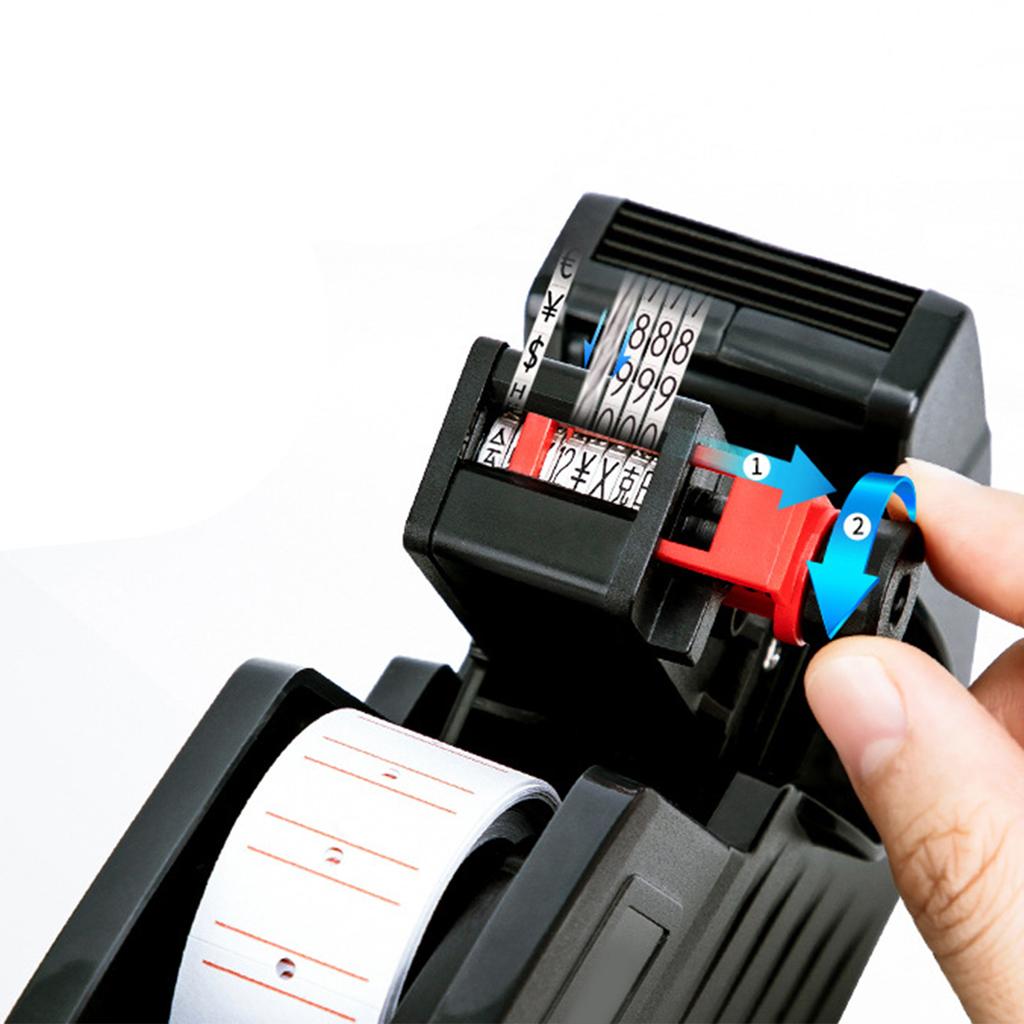 Price Tag Gun Single Line 8 Digits Tagging Gun Label Maker Portable Coding Machine for Supermarket a