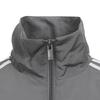 adidas Оригинальная спортивная куртка свободного покроя с воротником-стойкой и полосками, женская серая куртка JD3394