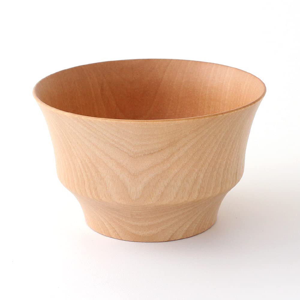 Kishu Kakuda Seibei Dishwasher Safe Soup Wooden Mizume Cherry HACHI Single Lacquerware, Shoten, Bowl, Lacquerware, B.C. Wood, Natural, Item, WM-403012