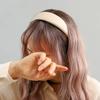 Living Plus Дизайн Подарок Базовый Атласный Объемный Ободок для Волос Слоновая Кость