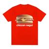 Chiccen Negut Funny Meme Graphic Printed T Shirt Fashion Roundneck Short Sleeve Casual T Shirts Wome