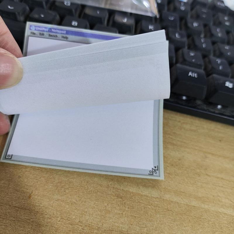 50Pages Retro Computer Drawing Tool Pattern Sticky Notes Creative DIY Notes Sheets for Student Notes Office Message XKBQB02