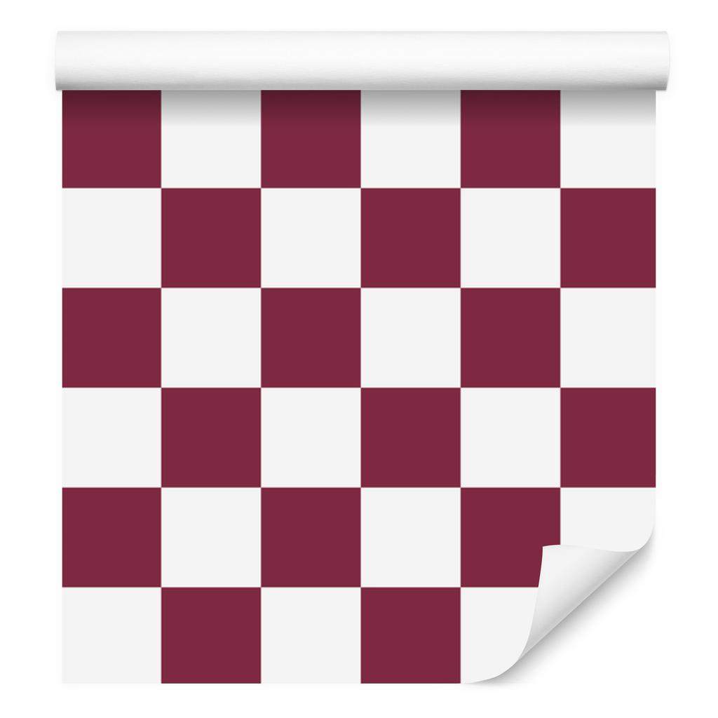 Pink and White Checkerboard Wallpaper for Living Room and Bedroom 50x1000