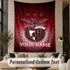 Custom Text Tapestry Benfica FC Print Wall Tapestry Indoor Living Room Wall Decor