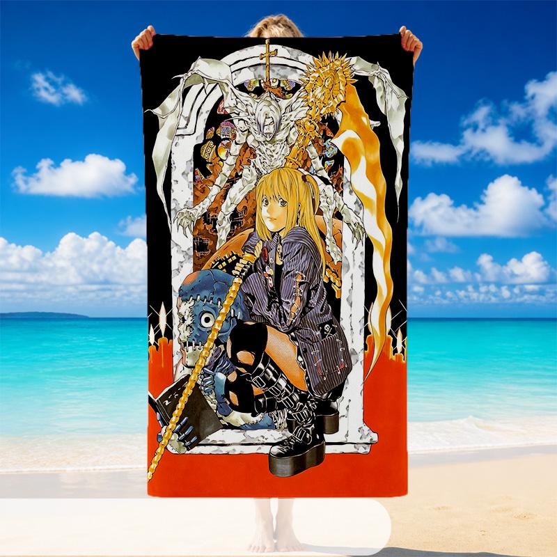 Death Note Beach Towel, Soft Large Absorbent Towel For Beach Swimming Pool Travel Vacation