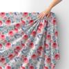 Royal Samt Stoff Polyester Zum Nähen - Motiv Englische Rosen