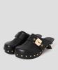 [Scholl X N21] Clog Leather Heel Black (Hh54K2H165)