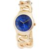 Montre - EXCELLANC - ligne signature - Doré - Cadran bleu - 38 mm - Bracelet métal