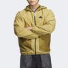 adidas Легкая тканая куртка с капюшоном и молнией, мужская верхняя одежда желто-коричневого цвета JI8659