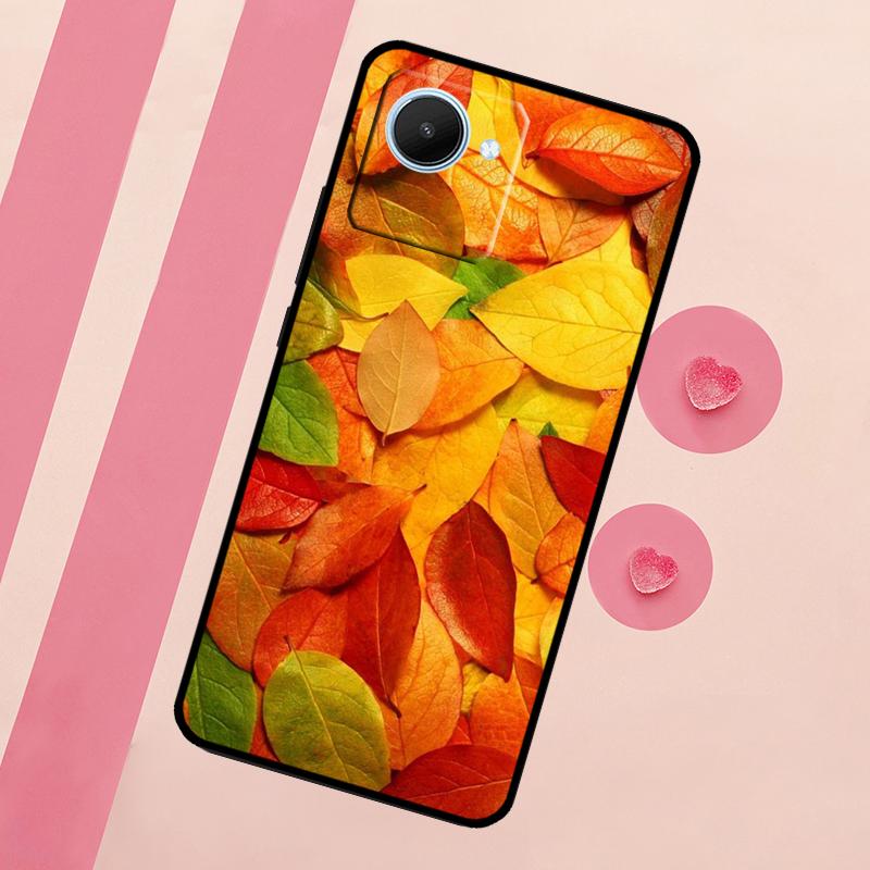 Colorful Leaves Case For Realme C53 C55 C35 C33 C31 C30 C25s C21Y C15 C11 GT Neo 5 3T 2T 9 10 11 Pro Plus