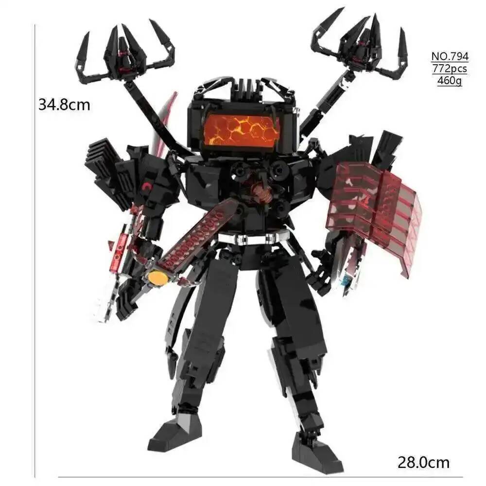 Скибиди Туалет Титаны Оператор Блок Скибиди Туалет Титаны Спикермен Говорящий Человек Спикермен Строительный Блок Часовой Человек Телевизионный Человек G Man