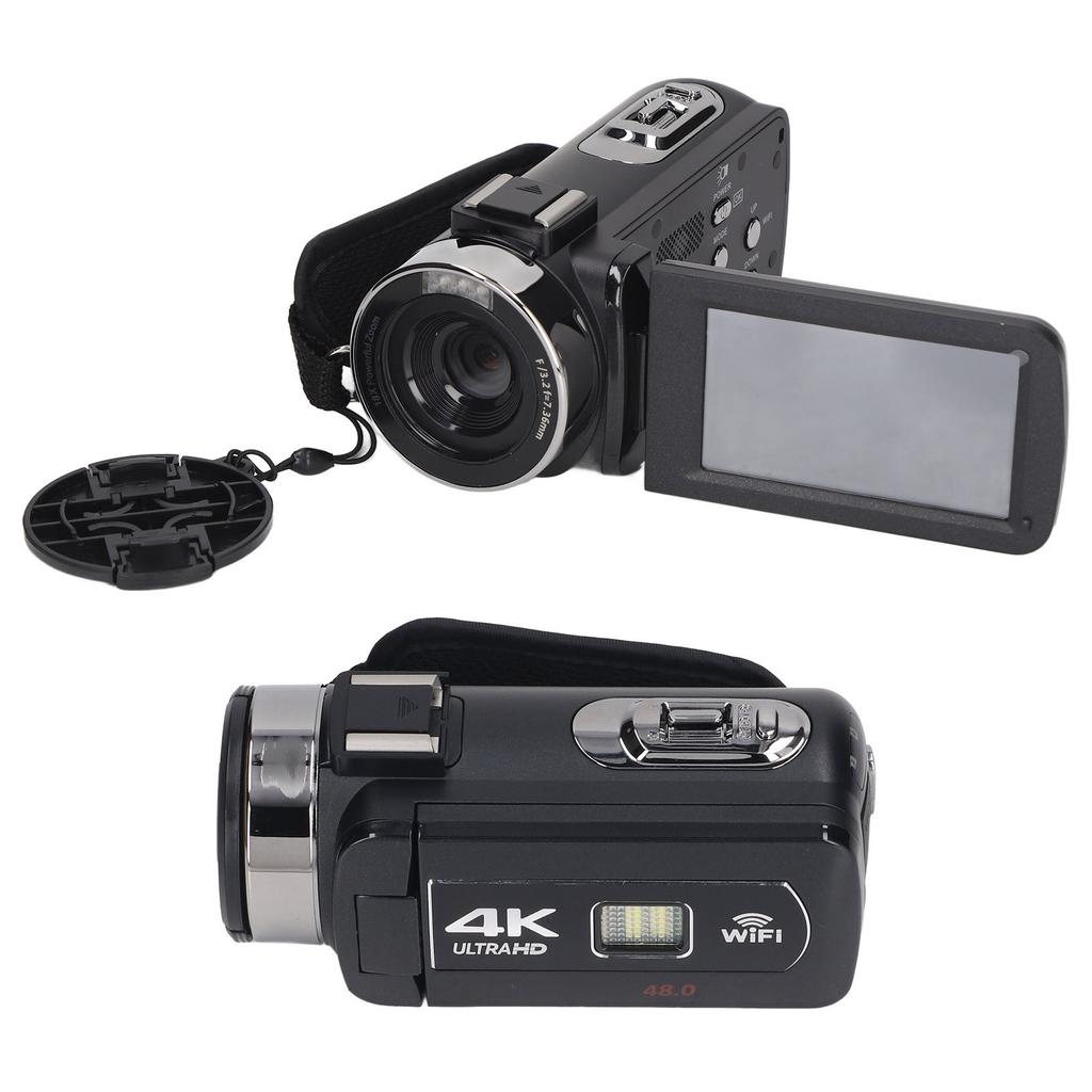 Digital Zoom Camera 3.0 Inch 4K 48MP IPS Touch Screen WiFi HD Cameras with Remote Control for