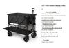 Portable Four-Wheeled Camping Cart with Large Capacity and Wide Wheels