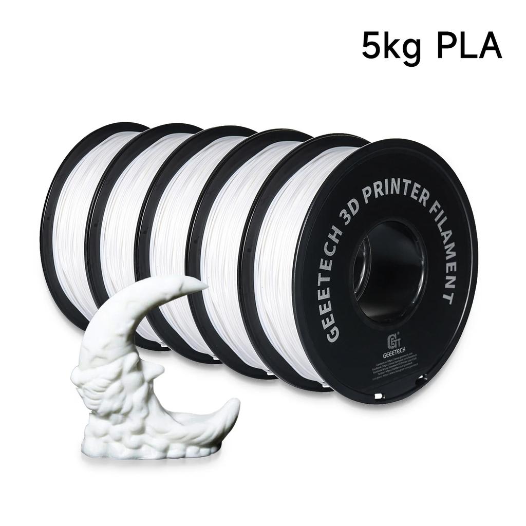 Geeetech 5Kg Standard PLA Filament 1.75mm 3D Printer Plastic Material, Accuracy 0.02mm, Multiple Colour, Fit Most FDM Printer