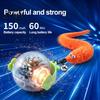 Indoor Cat Entertainment Interactive Ball, Self Rolling Ball with Bell And Detachable Plush Tail, Automatic Obstacle Avoidance, Rechargeable Light for