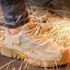 Men's Steel Toe Work Safety Shoes Lightweight Breathable Anti-smashing Work Shoes Male Boots Slip On Casual Sneaker Men Shoes 46